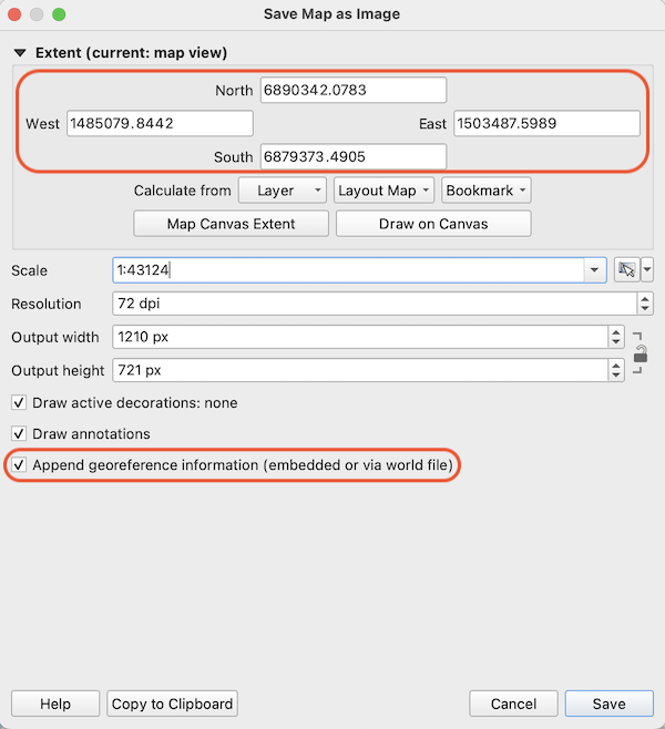 QGIS Save Map Popup